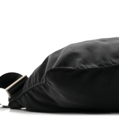 Prada Nylon Vela Flat Messenger Bag Black 9 of 10