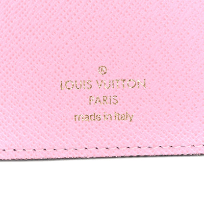 Louis Vuitton Monogram 2021 Christmas Animation Japanese Garden Victorine Wallet Wisteria Pink 6 of 7