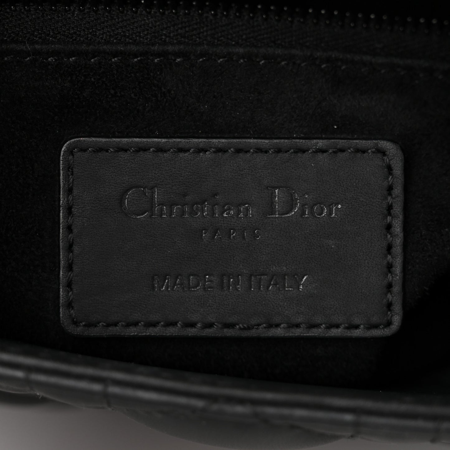 Ultra Matte Calfskin Cannage Small My ABCDior Lady Dior Black
