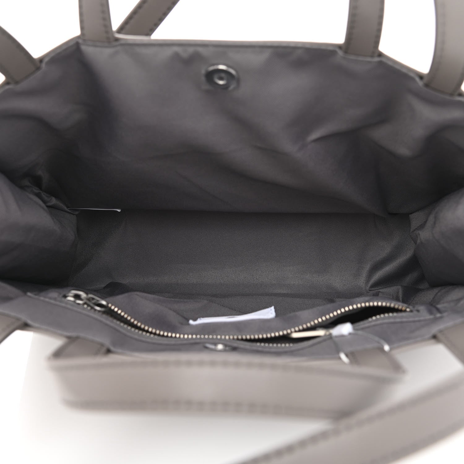 Telfar Vegan Leather Medium Shopping Bag Grey 5 of 9