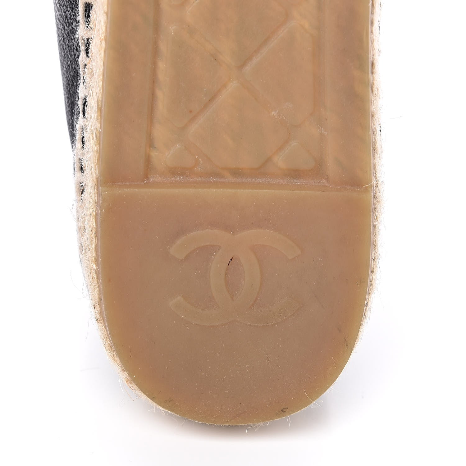 Chanel Lambskin CC Espadrilles 41 Black 8 of 11