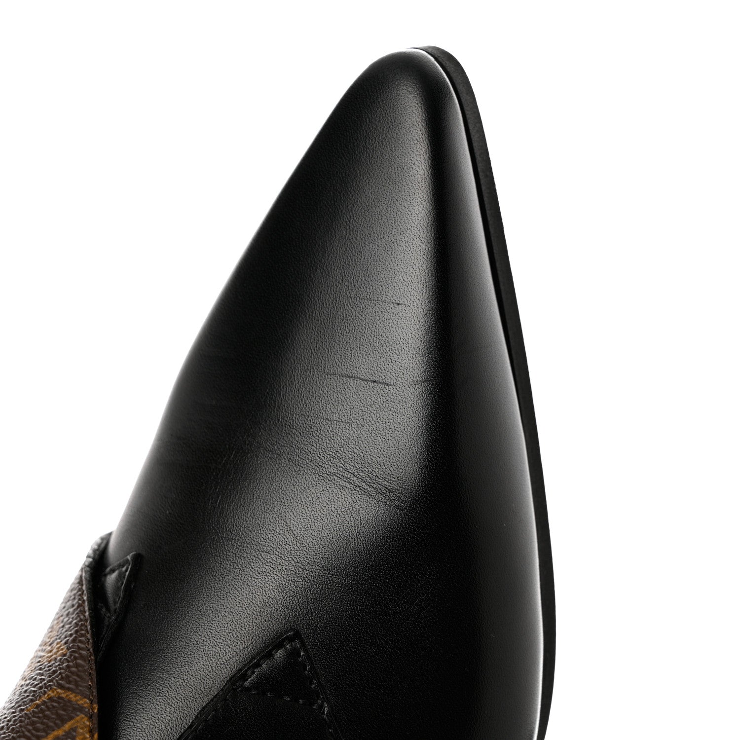 Louis Vuitton Calfskin Monogram Jumble Flat Ankle Boots 38.5 Black 9 of 10