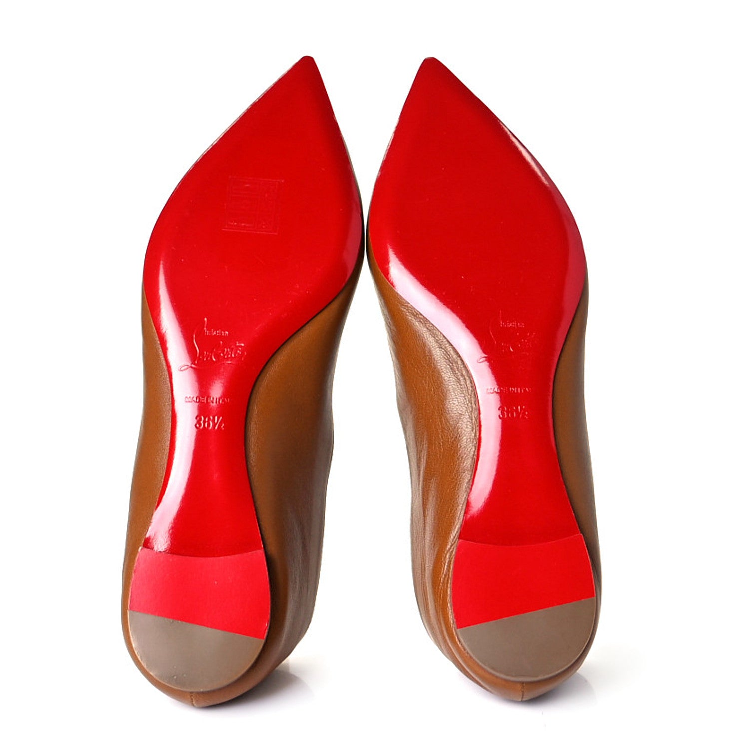 Christian Louboutin Shiny Nappa Ballalla Flats 36.5 Safari 8 of 9