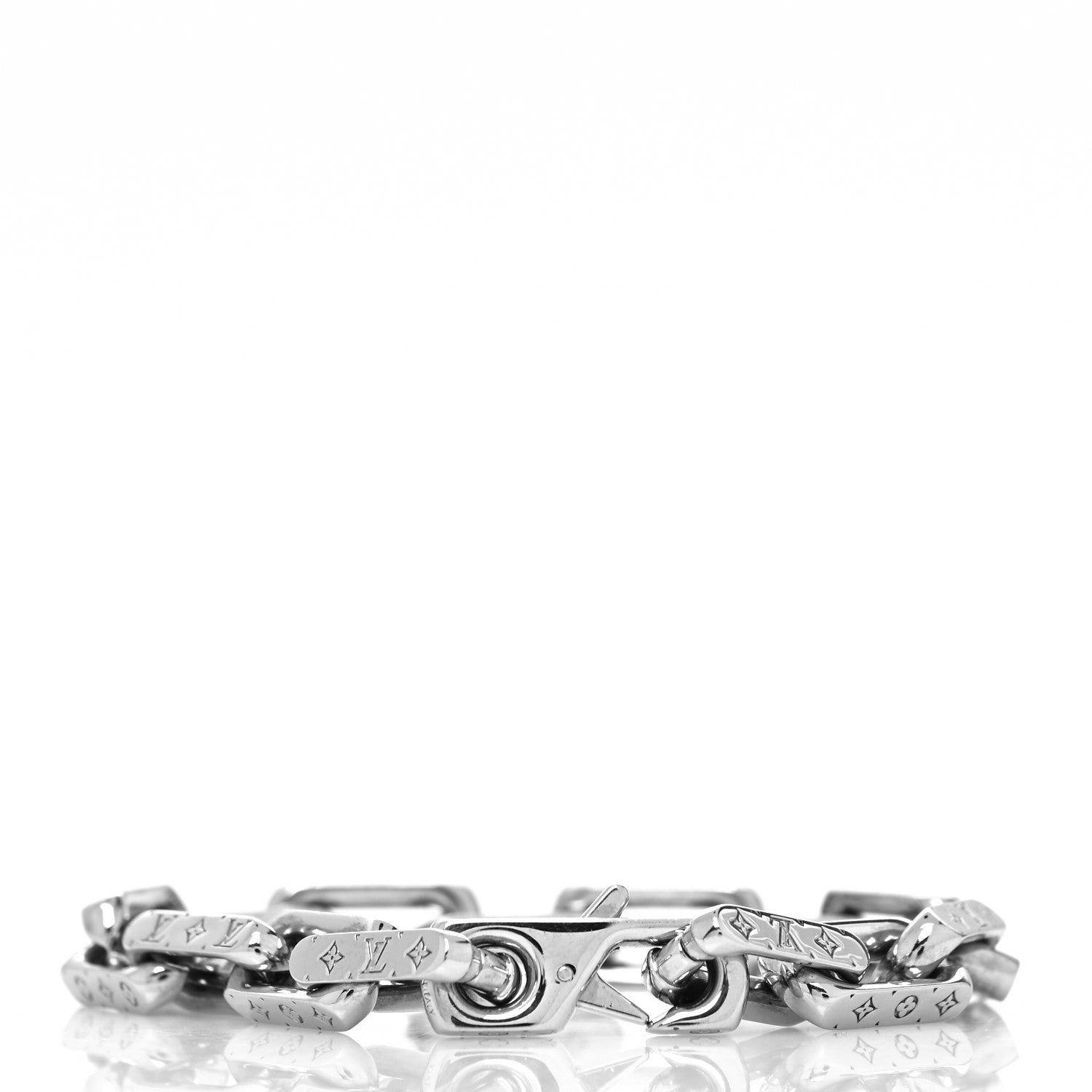 Louis Vuitton Monogram Chain Bracelet L Silver 3 of 3
