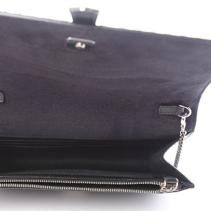 Fendi Vitello Elite Mink Fur Studded Karlito Tube Wallet on Chain Black 4 of 10