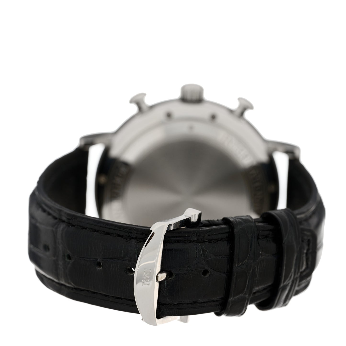 Stainless Steel Alligator 42mm Portofino Chronograph Automatic Watch White IW391027