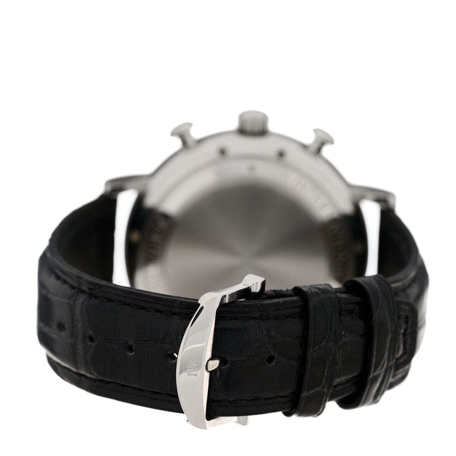 IWC Stainless Steel Alligator 42mm Portofino Chronograph Automatic Watch White IW391027 3 of 5