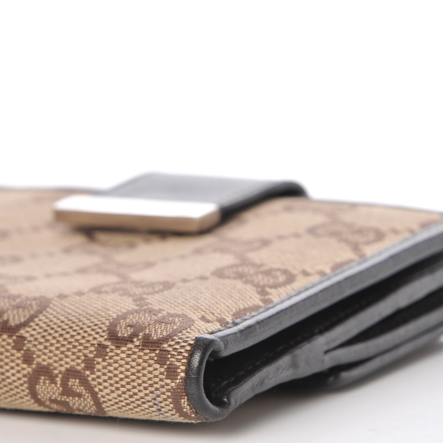 Gucci Monogram Compact Wallet Dark Brown 10 of 11