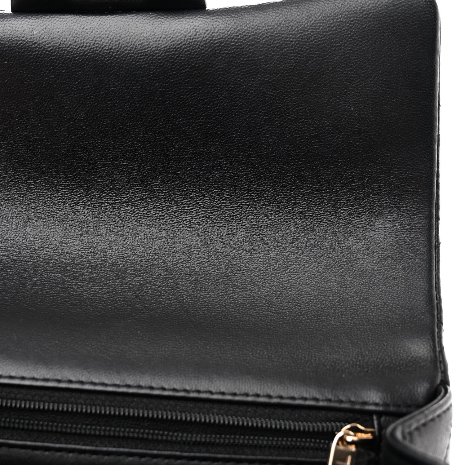 Chanel Lambskin Quilted Mini Top Handle Rectangular Flap Black 11 of 12