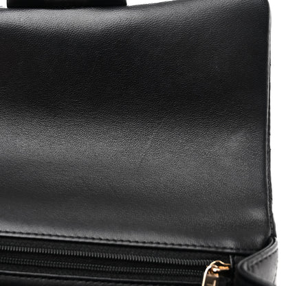 Chanel Lambskin Quilted Mini Top Handle Rectangular Flap Black 11 of 12