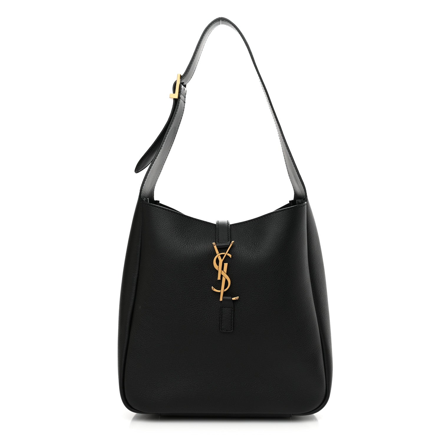 Saint Laurent Smooth Calfskin Small Le 5 A 7 Soft Hobo Black 1 of 10