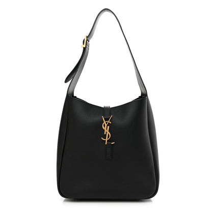 Saint Laurent Smooth Calfskin Small Le 5 A 7 Soft Hobo Black 1 of 10