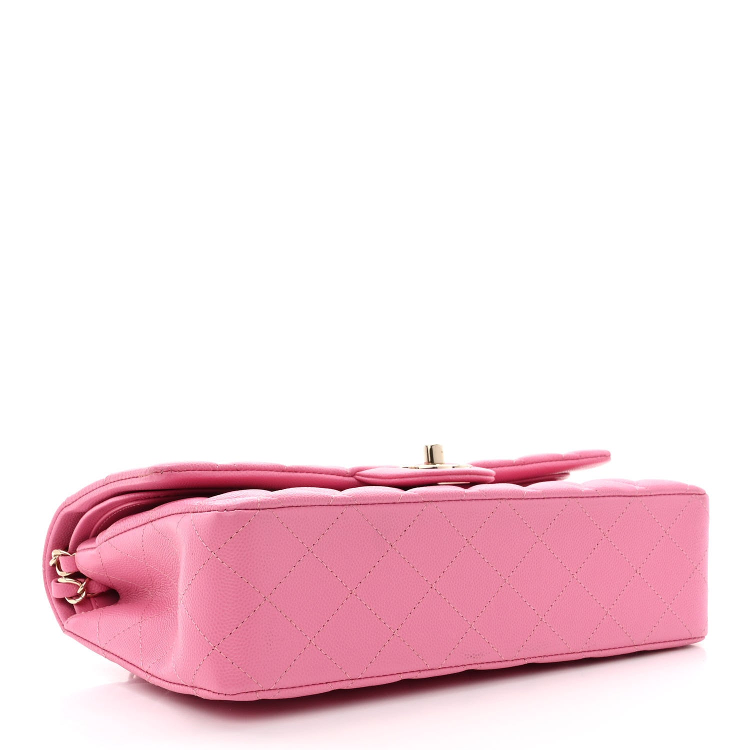 Chanel Caviar Quilted Medium Double Flap Pink 4 of 10