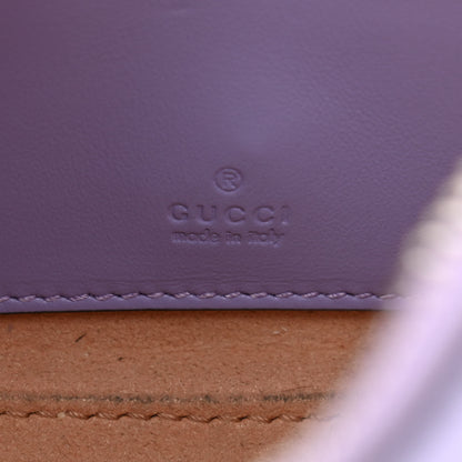 Gucci Calfskin Matelasse Mini GG Marmont Half Moon Hobo Lapis 6 of 9
