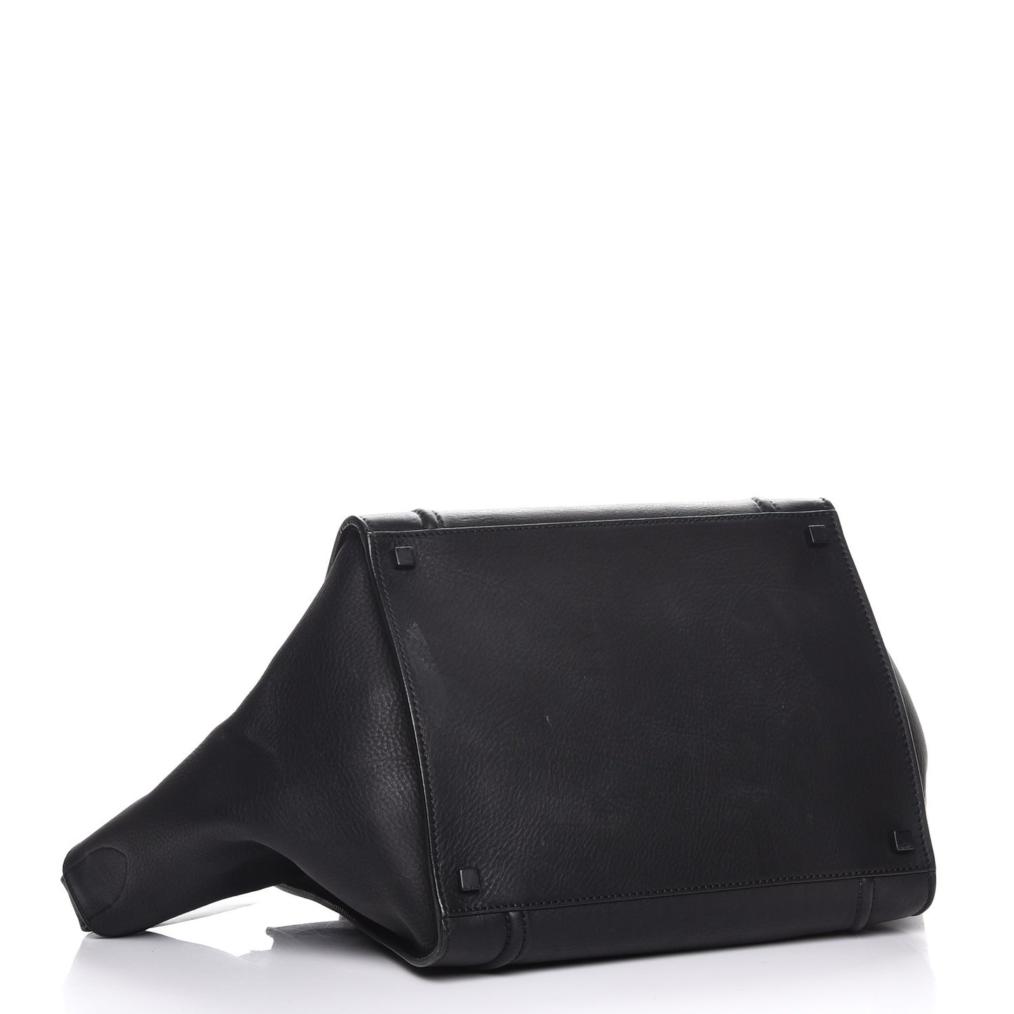 Supple Calfskin Medium Phantom Luggage Black