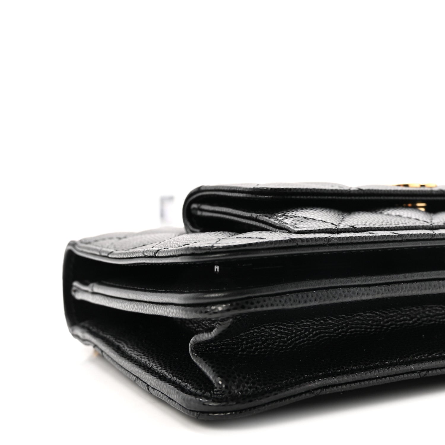Chanel Caviar Quilted Pocket Twins Clutch With Chain Black 10 of 11