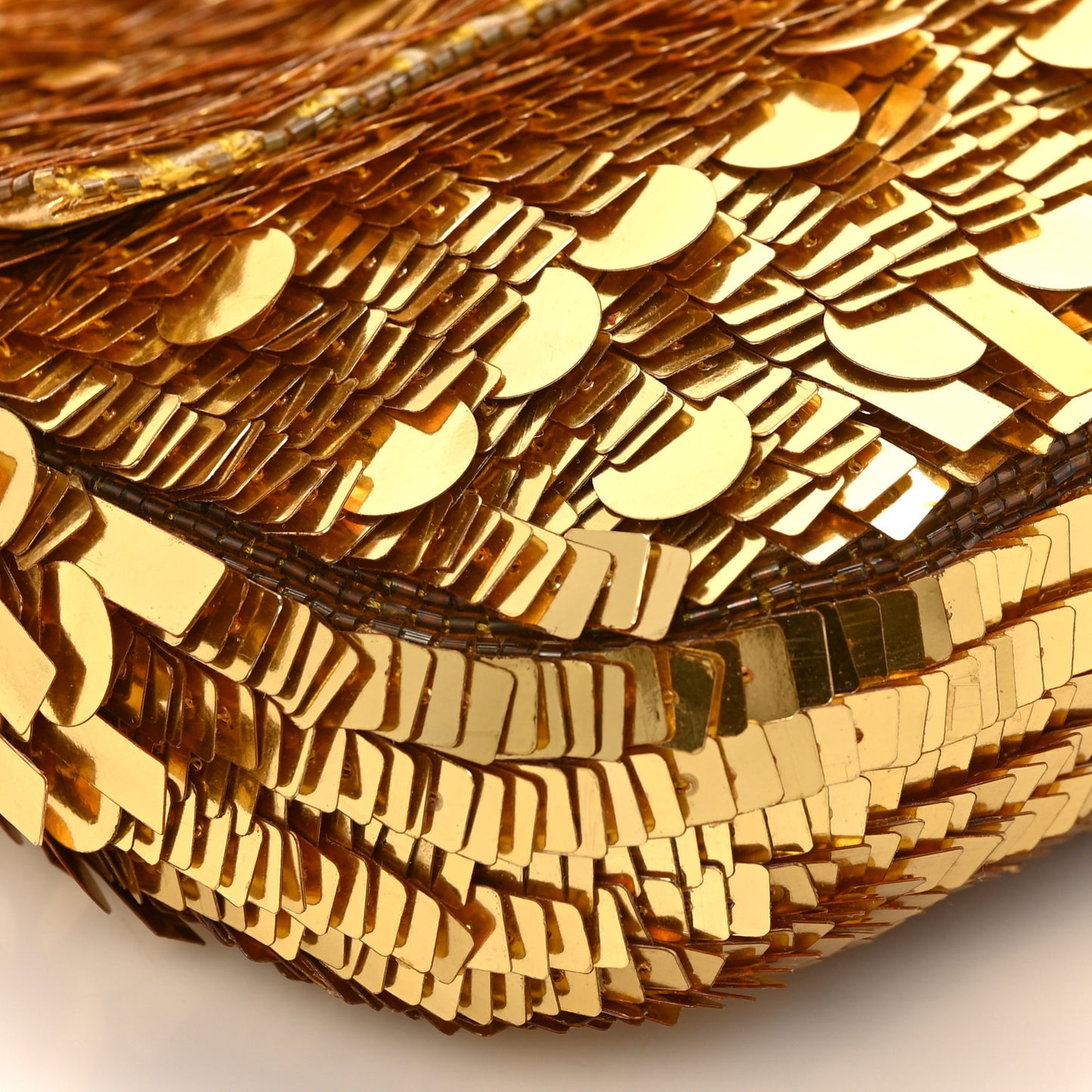 Sequin Paillettes Baguette Gold