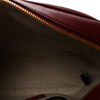 Gucci Sakai Be Green Calfskin Diagonal Stitched Small Blondie Shoulder Bag Rosso 5 of 10