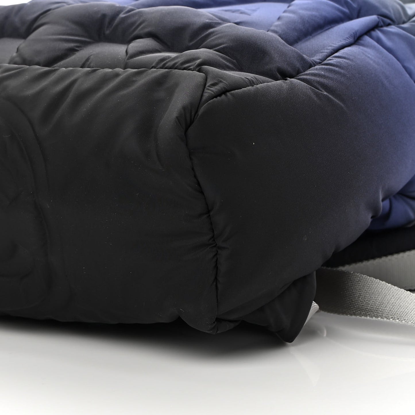 Nylon Embossed Small Doudoune Backpack Black Blue White