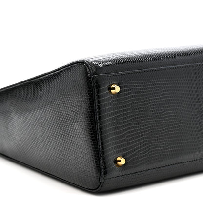 Christian Dior Lizard Medium Lady Dior Black 9 of 12