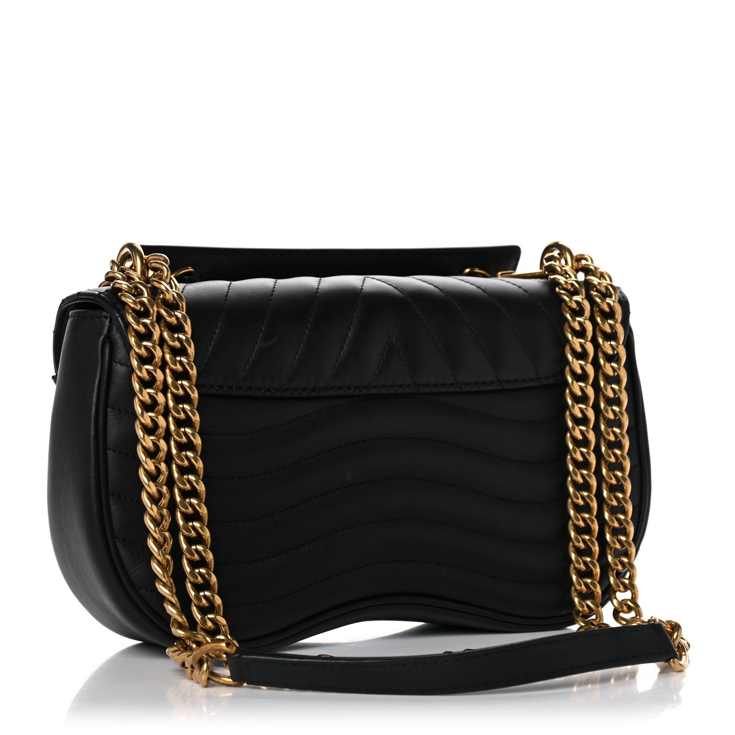 Louis Vuitton Calfskin New Wave Chain PM Black 3 of 13