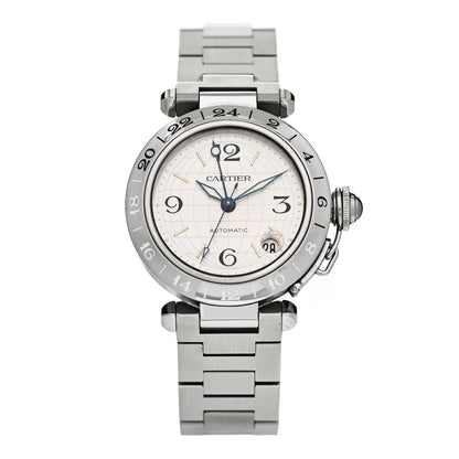 Cartier Stainless Steel 35mm Pasha GMT Automatic Watch 1 of 4