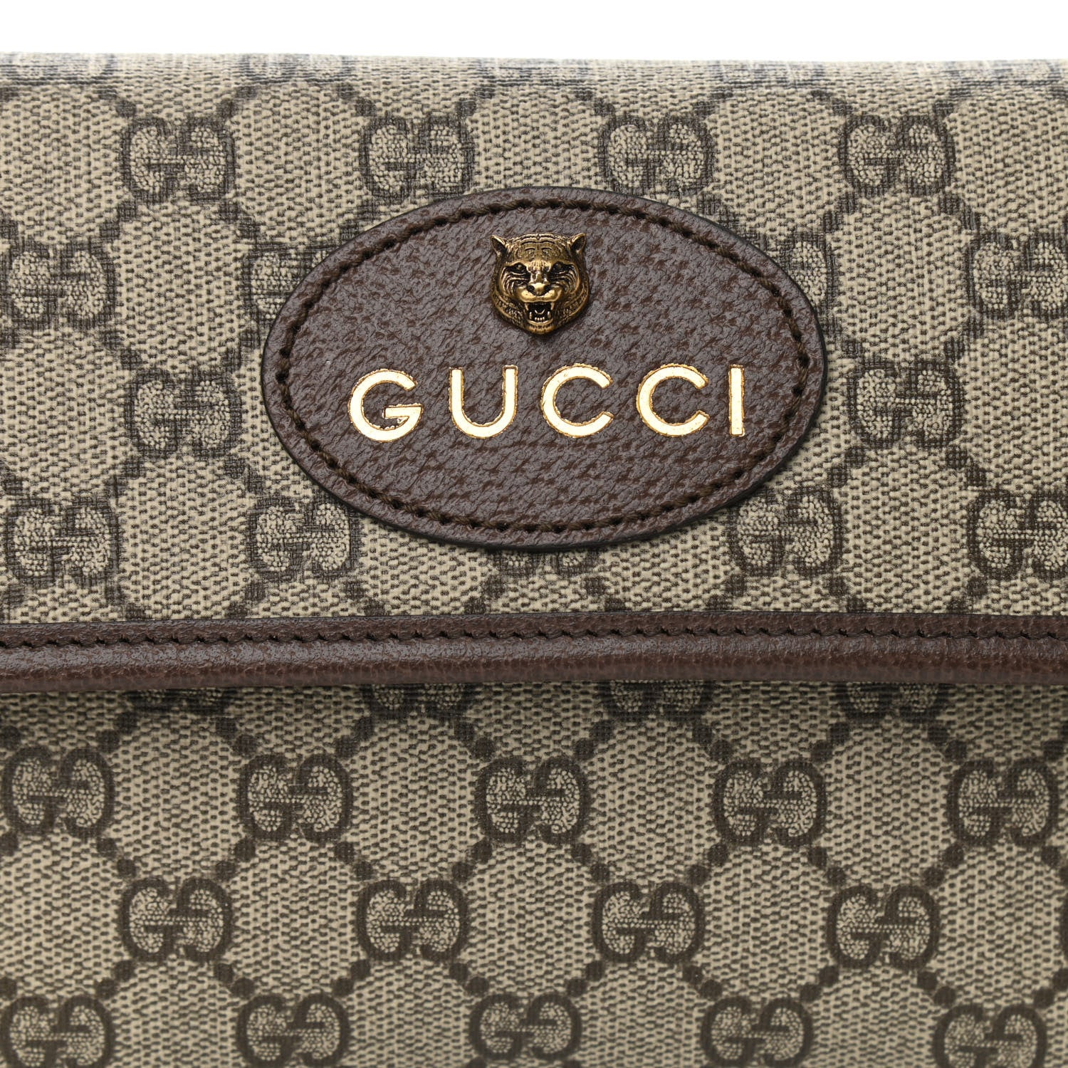 Gucci GG Supreme Monogram Neo Vintage Web Belt Bag Brown 8 of 11