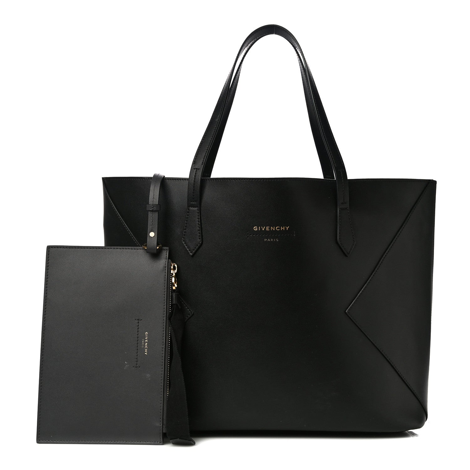 Givenchy Smooth Calfskin Wing Shopper Tote Black Red 1 of 11