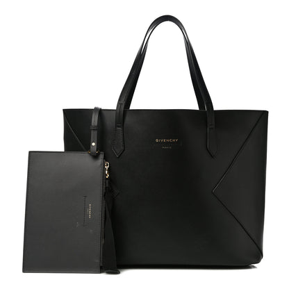 Givenchy Smooth Calfskin Wing Shopper Tote Black Red 1 of 11