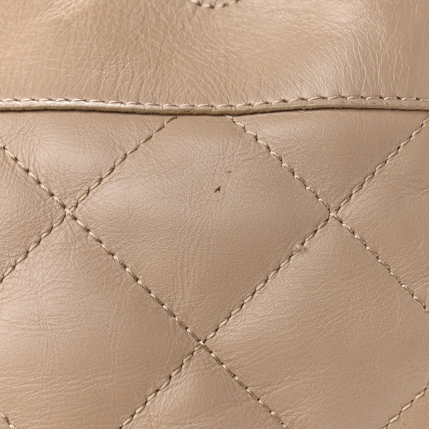 Burberry Calfskin Quilted Bucket Shoulder Bag Beige 13 of 15
