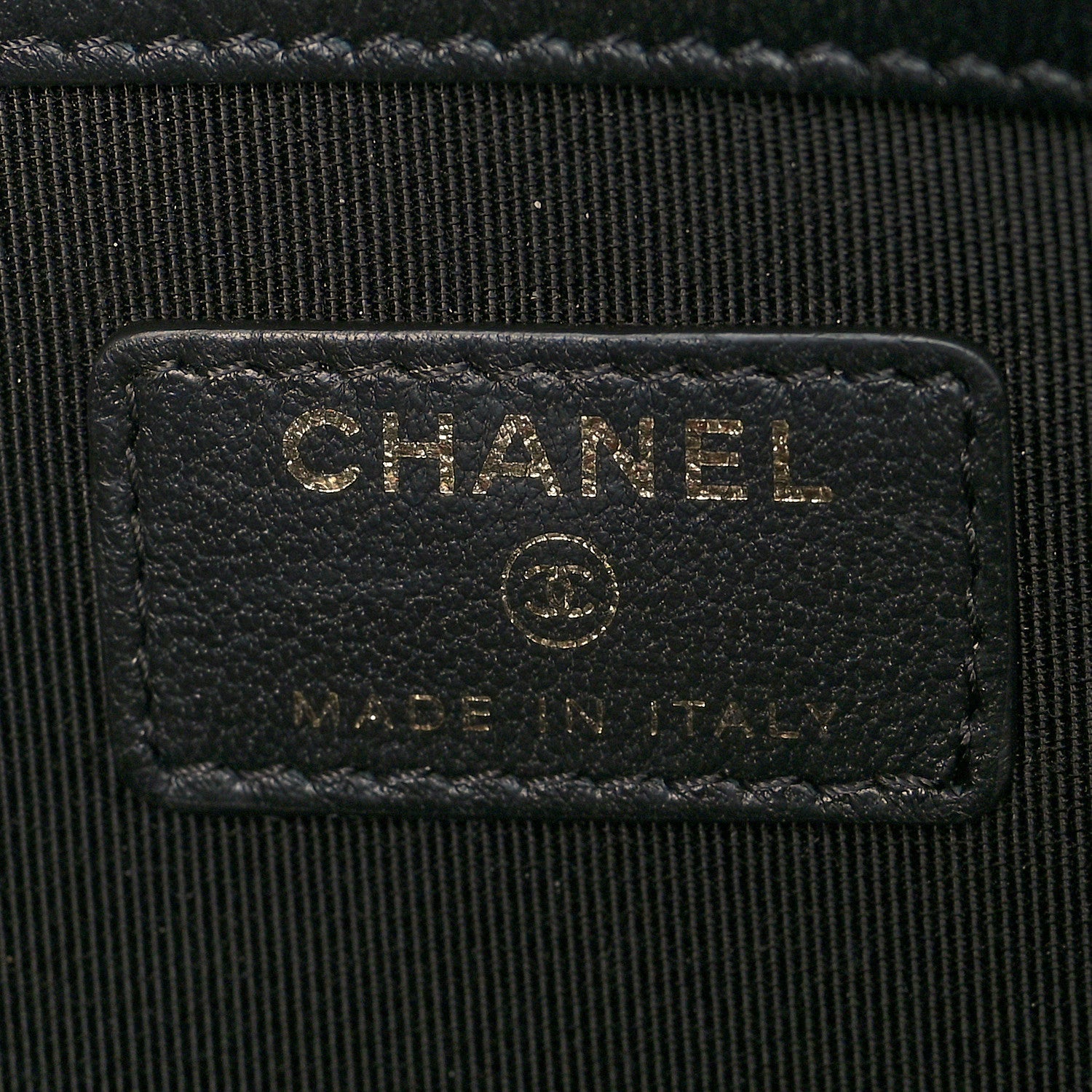 Chanel Coated Canvas Lambskin Quilted Large Camellia Cosmetic Case Pink Black 6 of 10