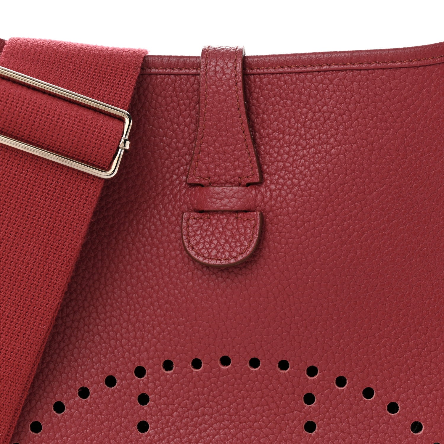 Hermes Taurillon Clemence Evelyne III PM Rubis 8 of 17