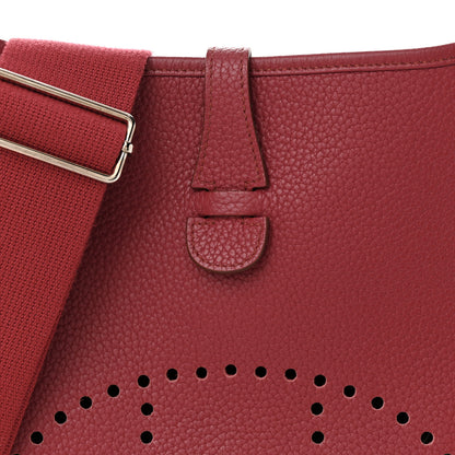 Hermes Taurillon Clemence Evelyne III PM Rubis 8 of 17