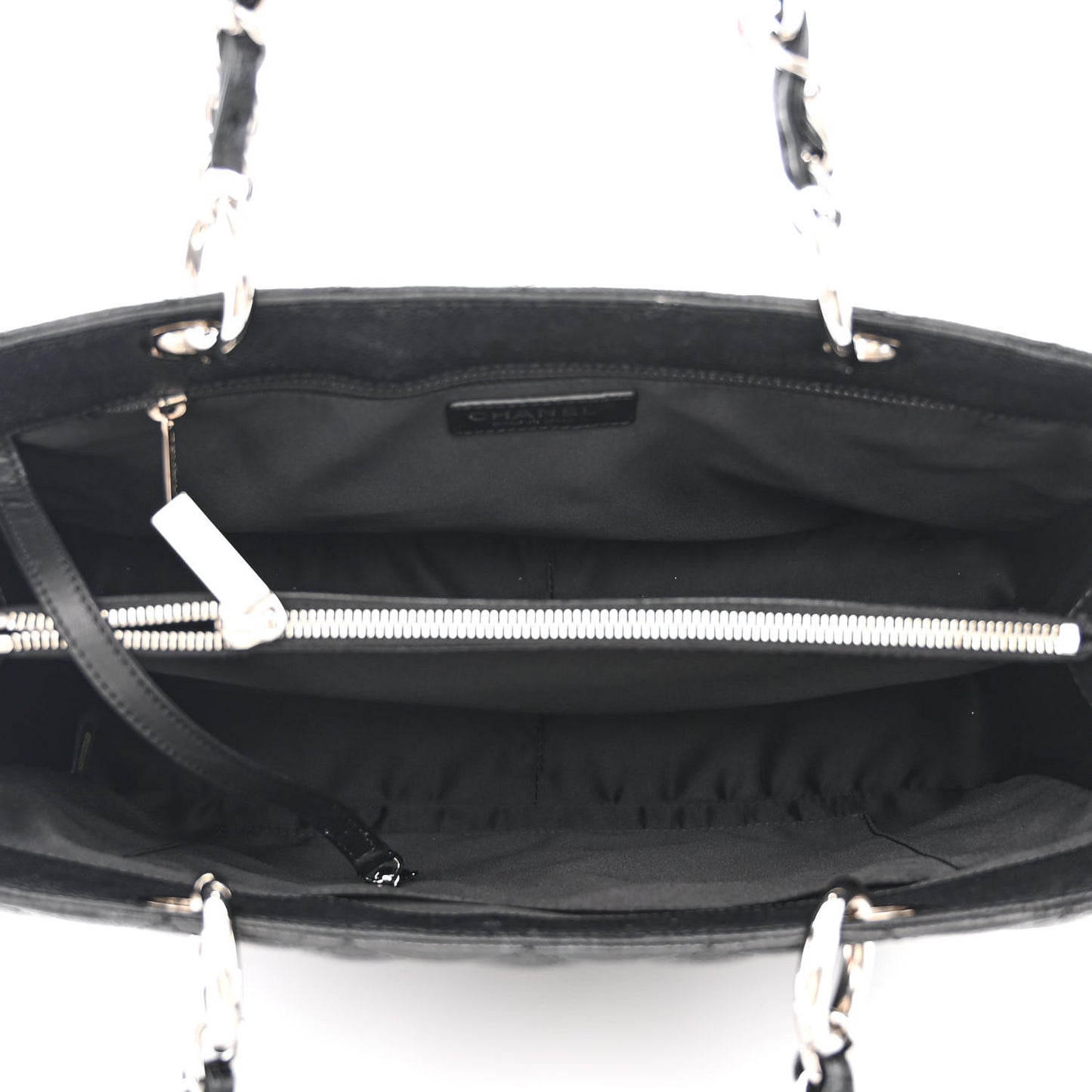 Caviar Quilted Grand Shopping Tote GST Black