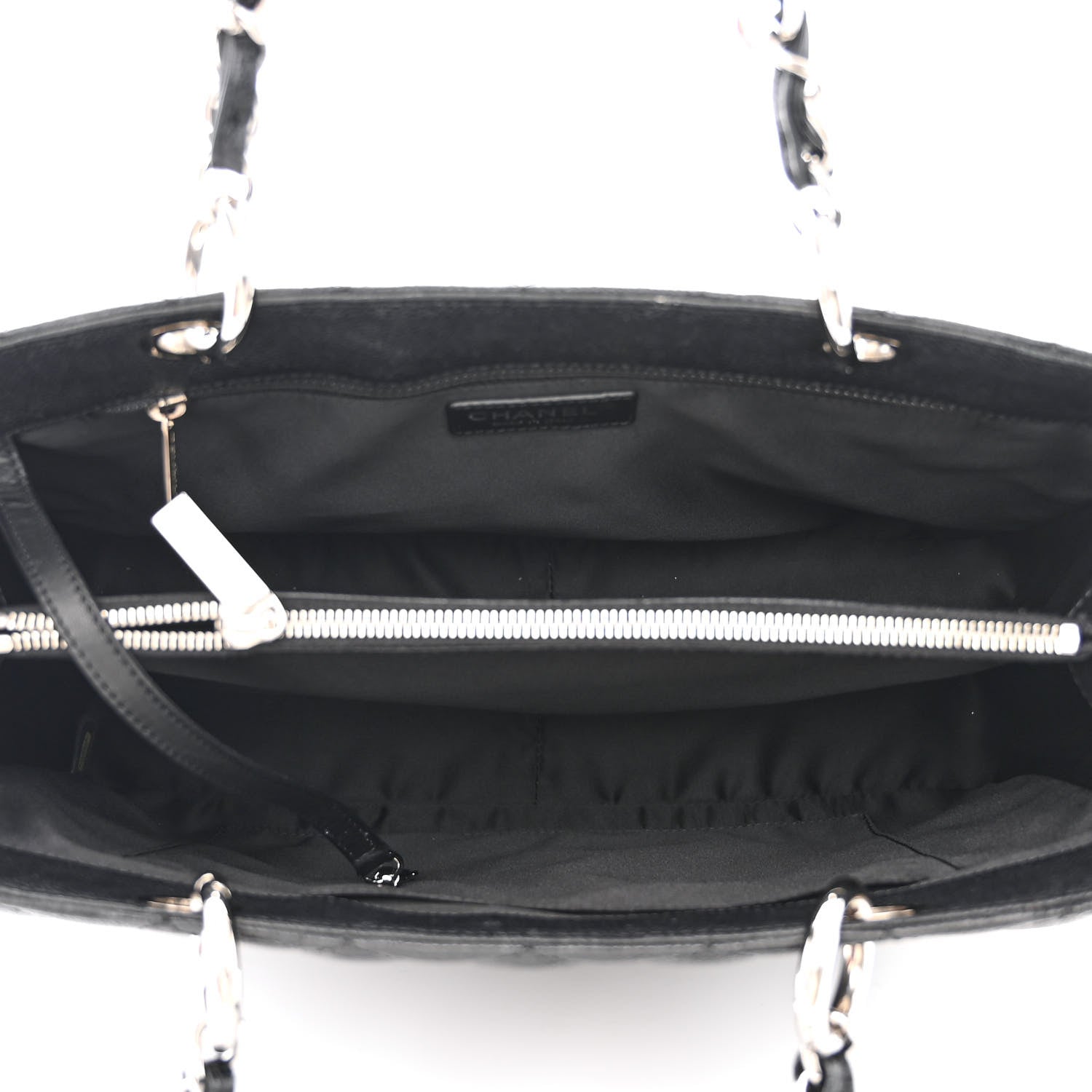 Chanel Caviar Quilted Grand Shopping Tote GST Black 5 of 12