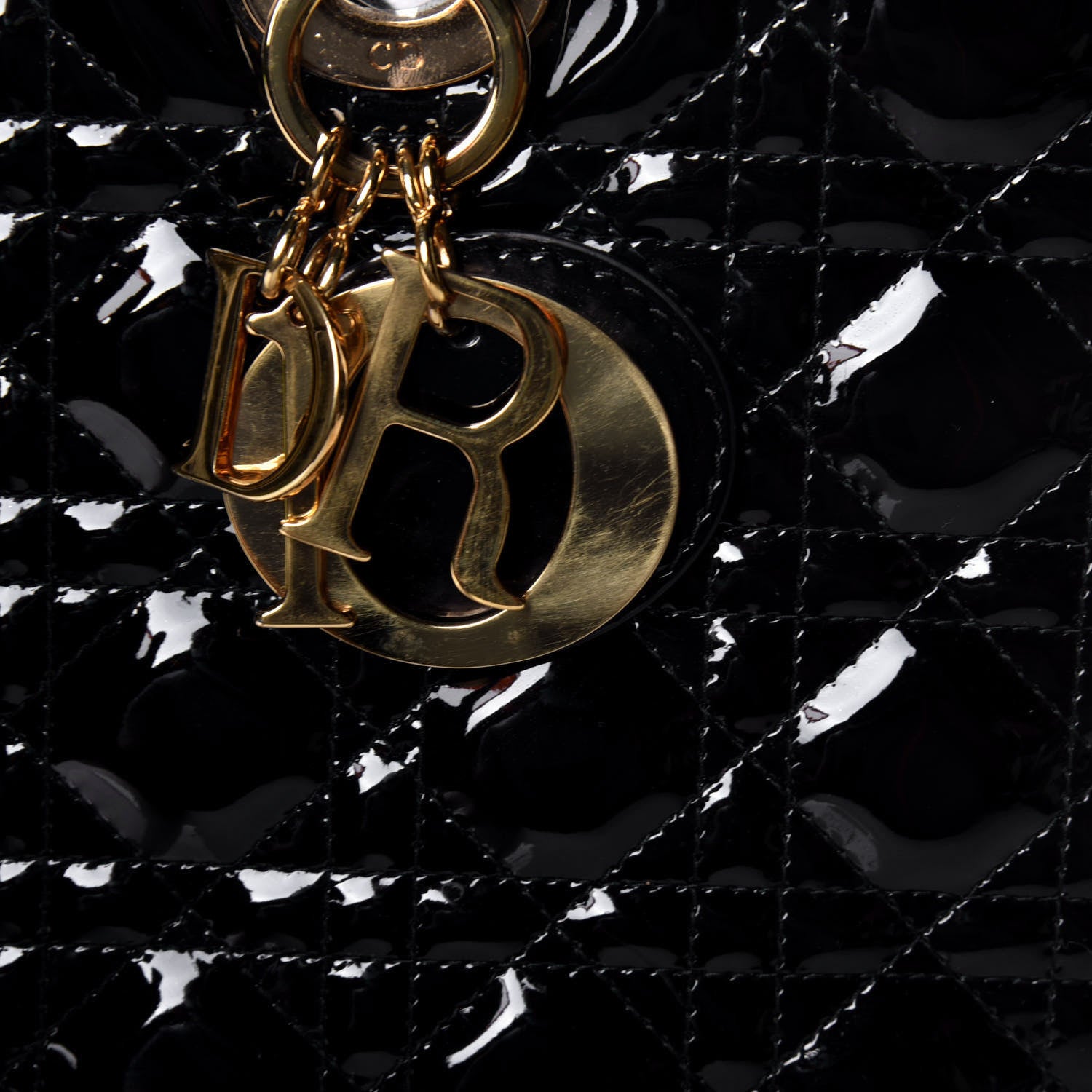 Christian Dior Patent Cannage Large Lady Dior Black 12 of 12