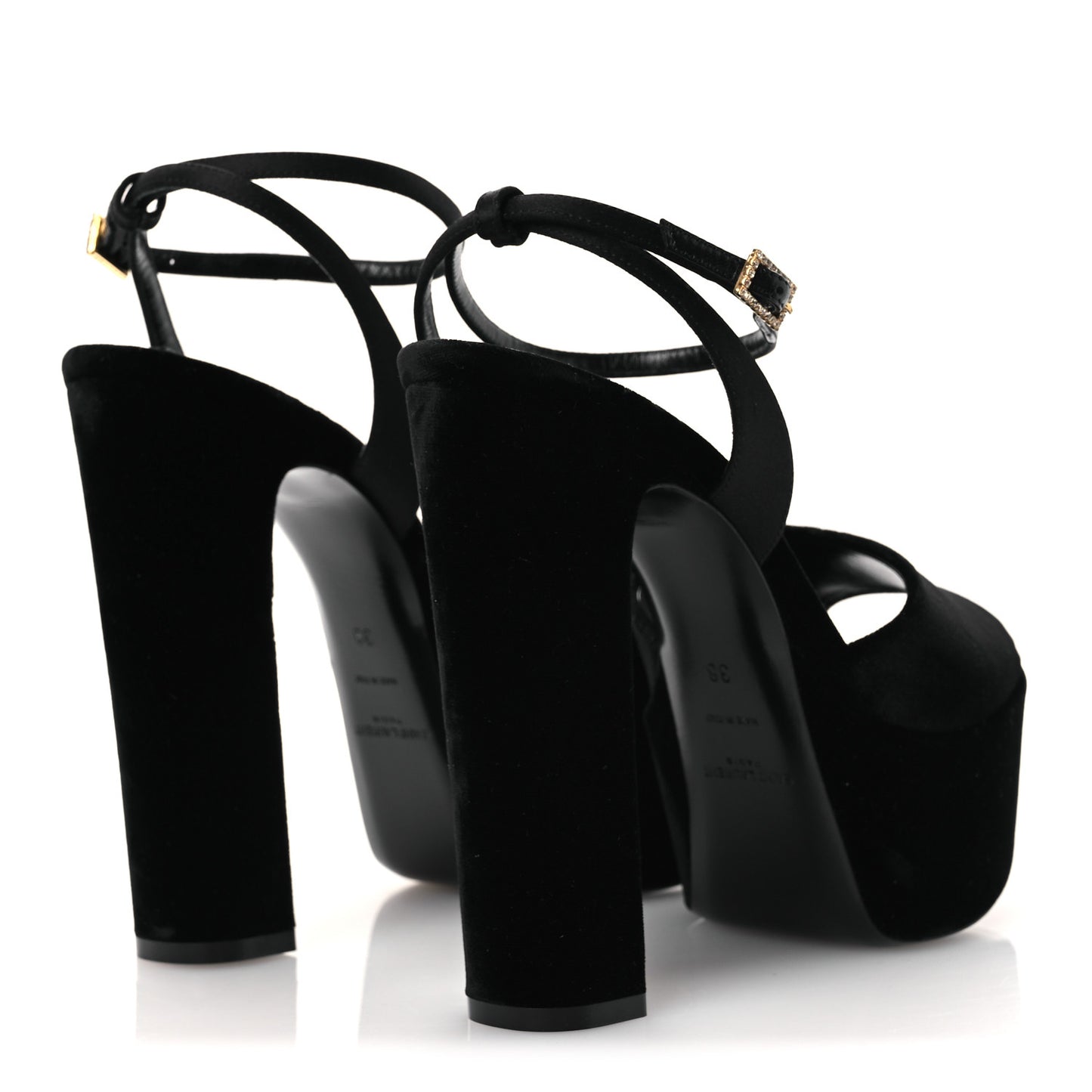 Velvet Jodie Platform Sandals 38 Black