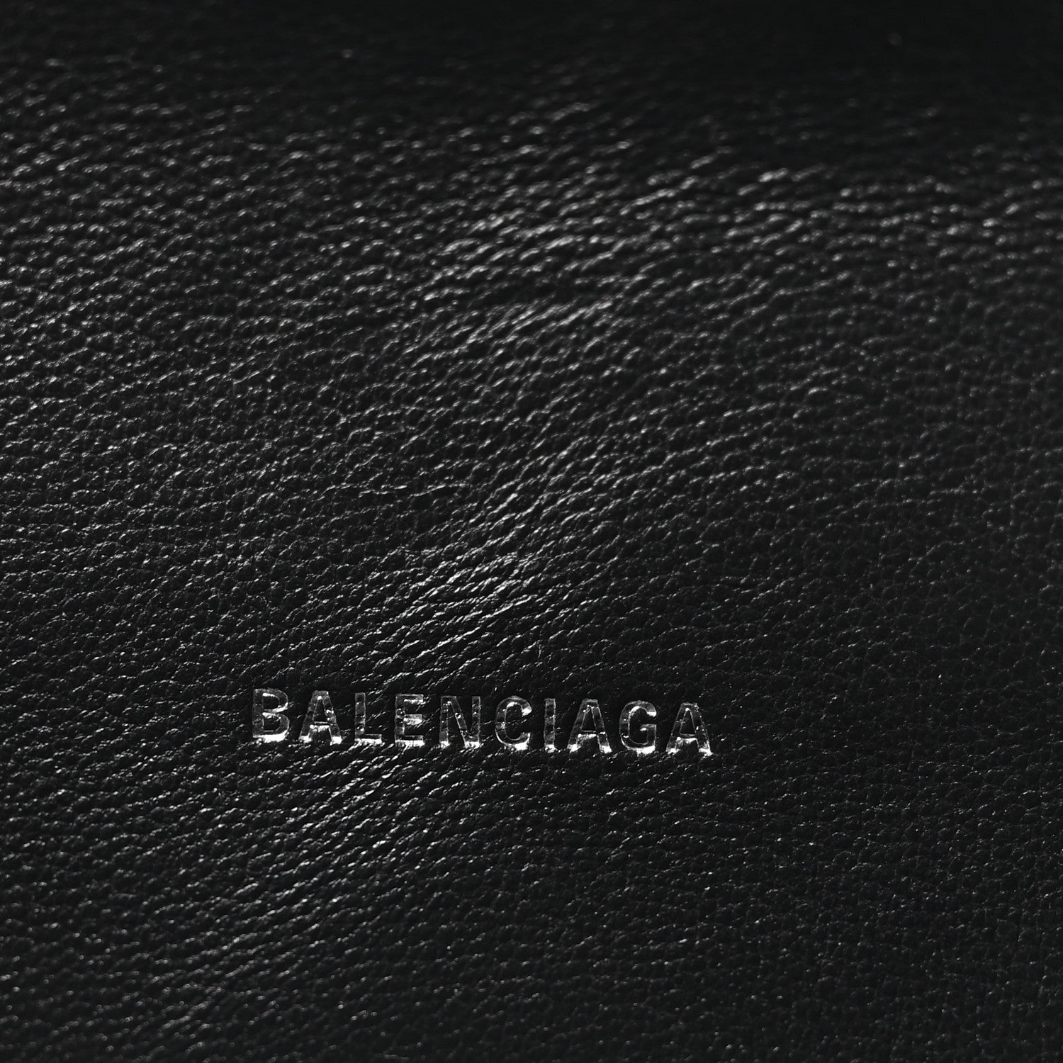 Balenciaga Metallic Calfskin Crocodile Embossed Hourglass Top Handle Bag XS Silver 6 of 9