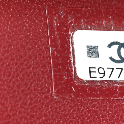 Chanel Lambskin Large Clutch Burgundy 7 of 9