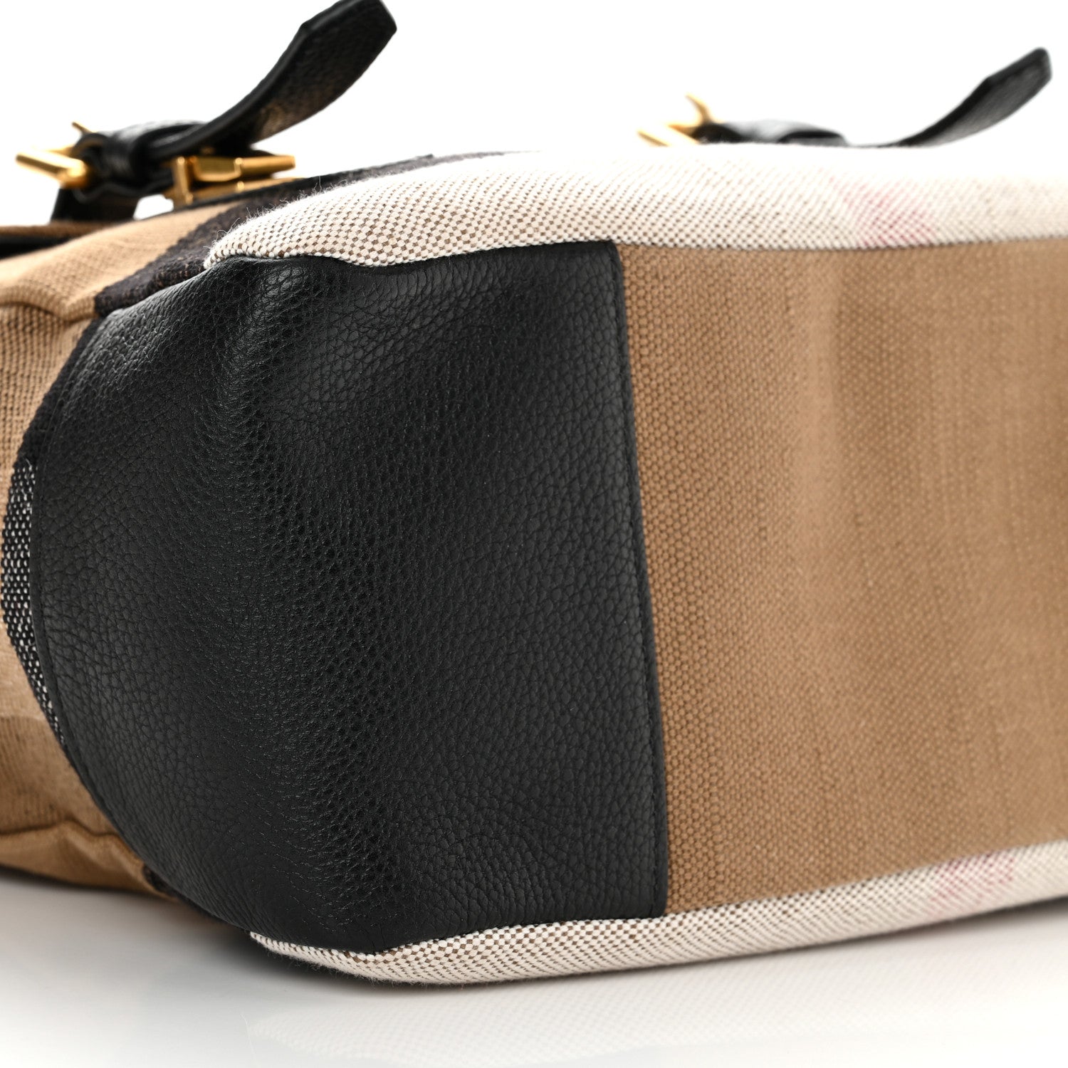 Burberry Canvas Mega Check Small Baildon Messenger Bag Black 10 of 11