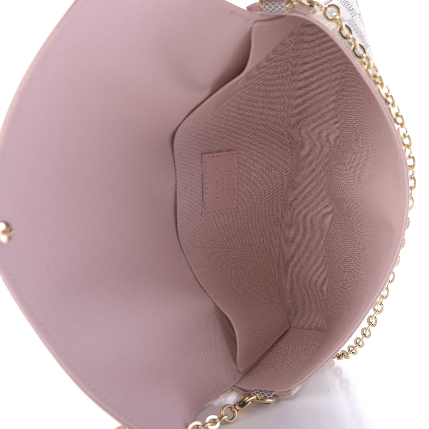Louis Vuitton Damier Azur Calfskin Pochette Felicie Eau de Rose 7 of 11