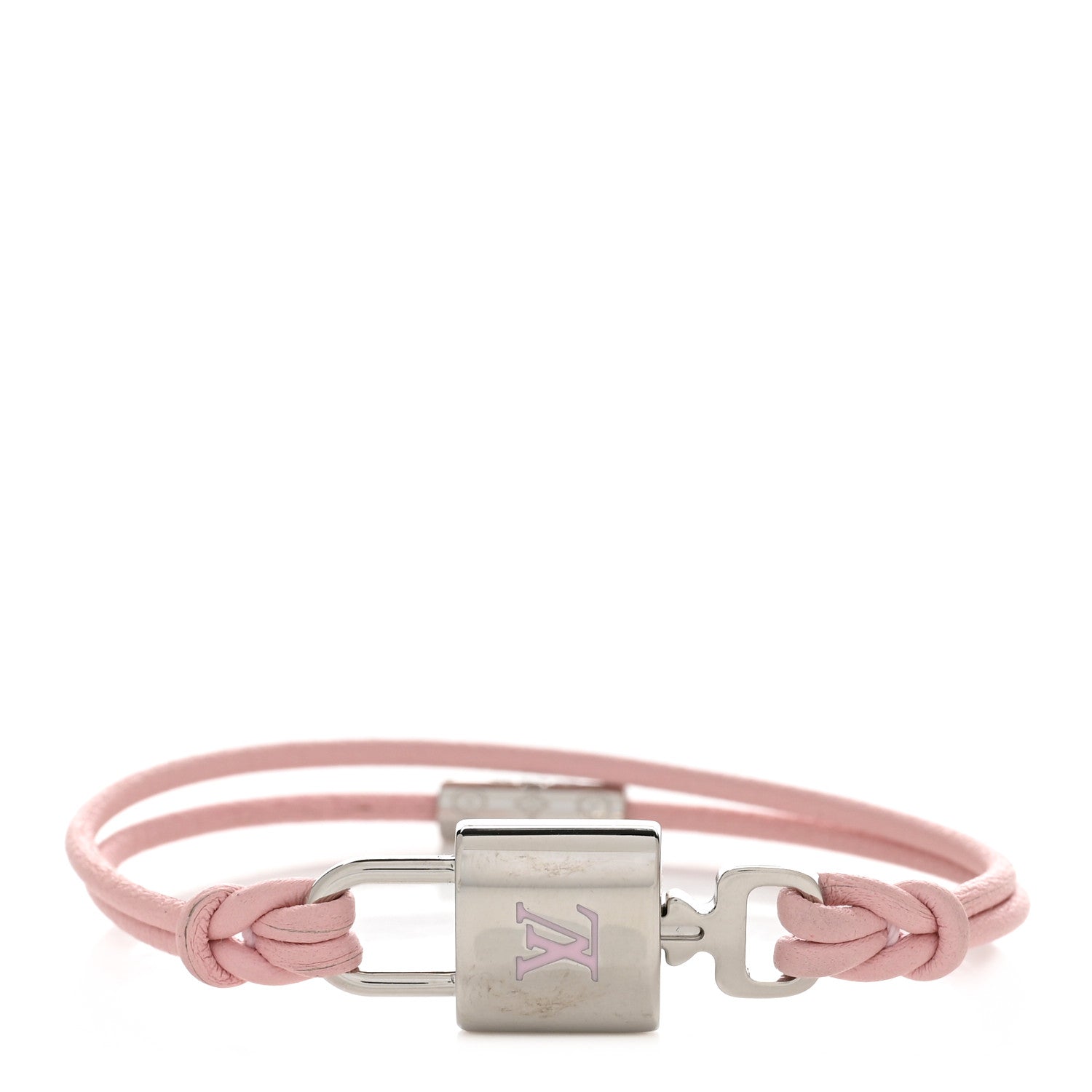Louis Vuitton Monogram LV Padlock Bracelet 17 Pink 1 of 5