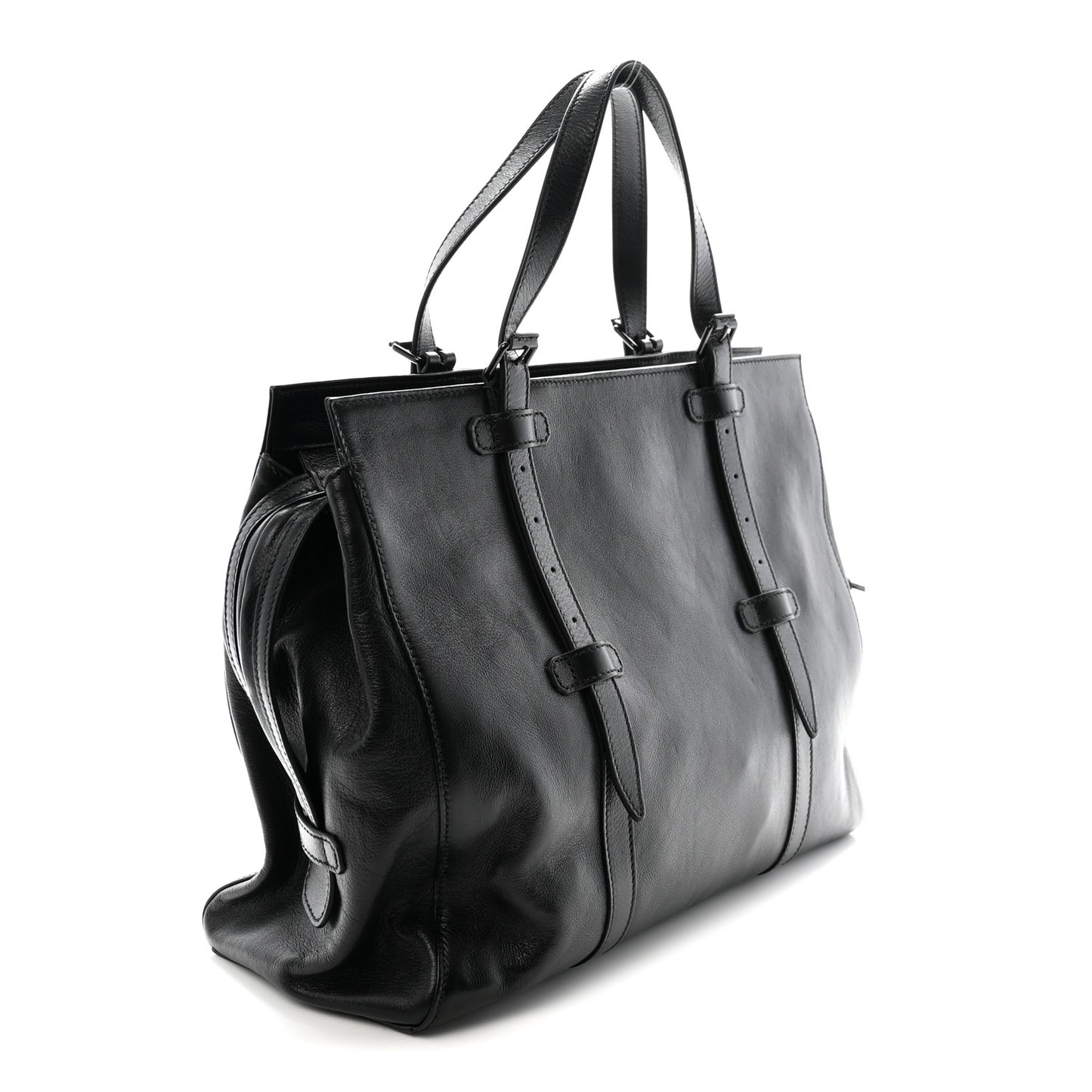 Piuma Lux Energy Monochrome Tonal GG Medium Tote Bag Black
