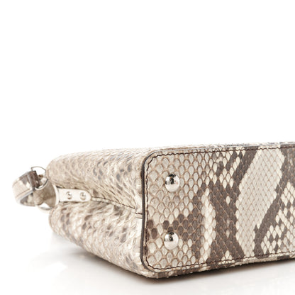 Louis Vuitton Snakeskin Capucines Mini Naturel 8 of 9