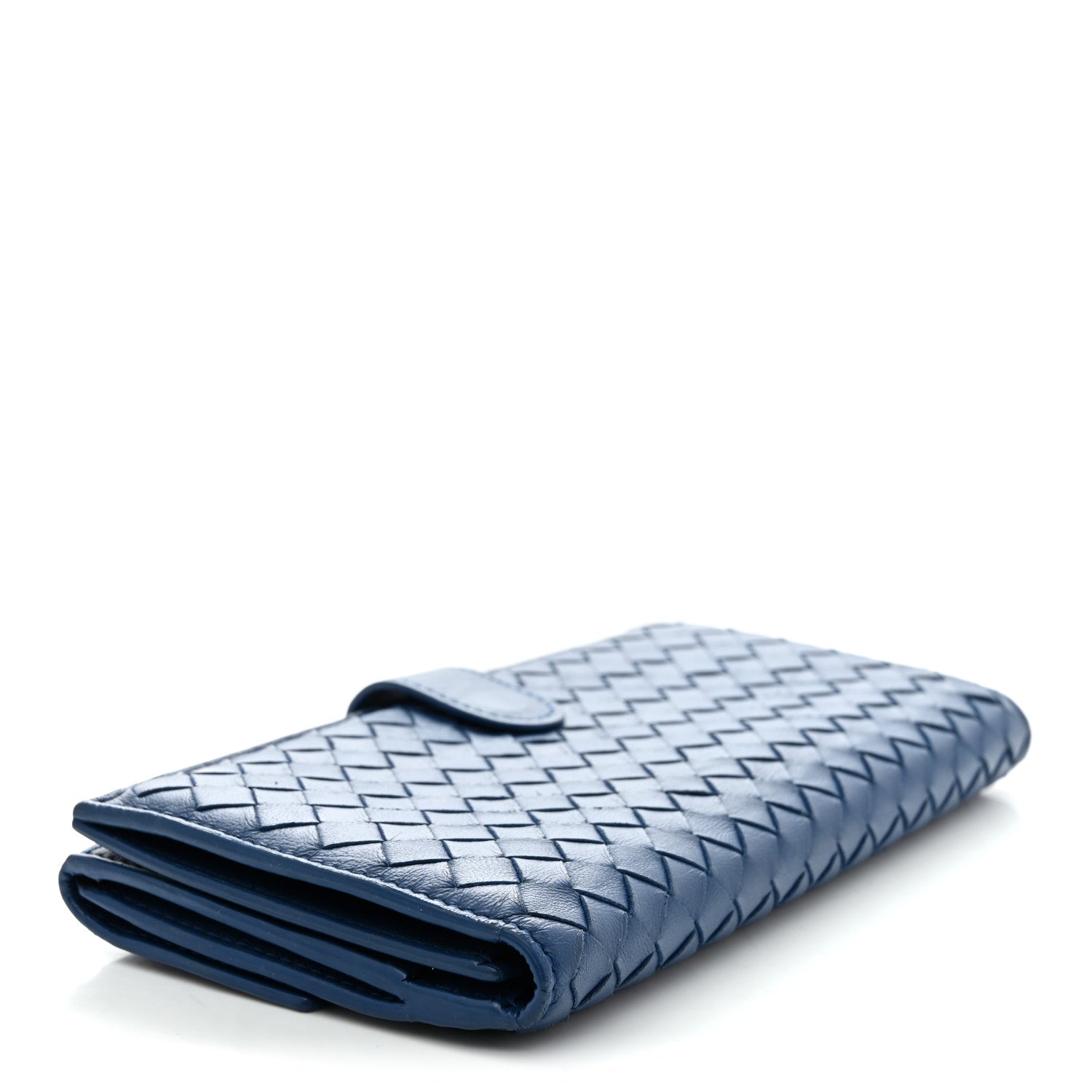 Bottega Veneta Nappa Intrecciato Continental Flap Wallet Bluette 4 of 7