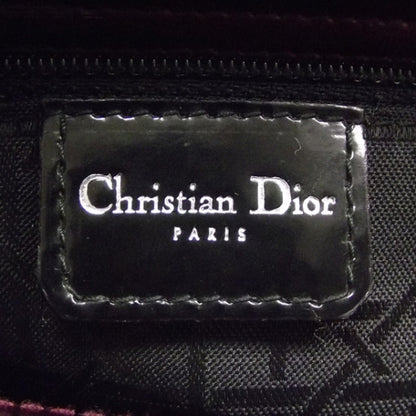 Christian Dior Polished Leather Mini Lady Dior Burgundy 8 of 9
