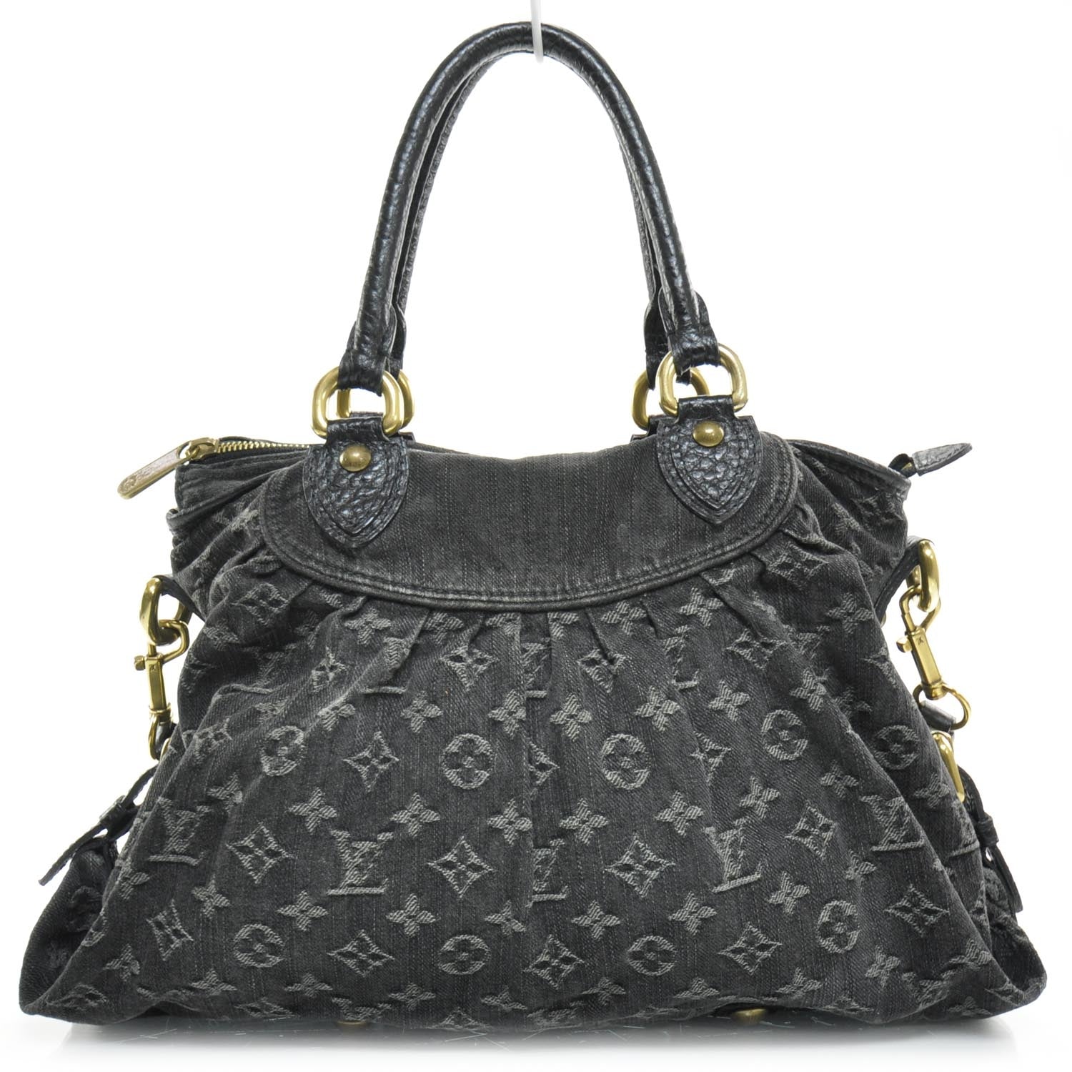 Louis Vuitton Denim Neo Cabby MM Black 1 of 9