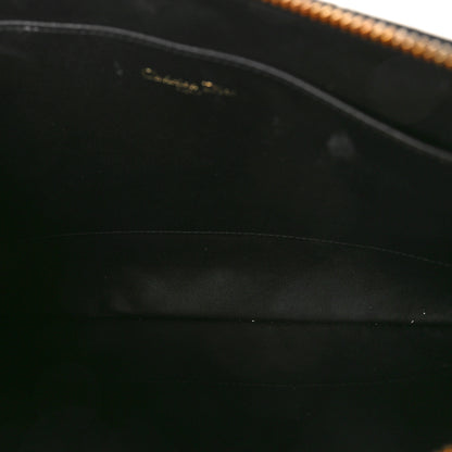 Christian Dior Patent Cannage Large Caro Daily Pouch Black 5 of 11