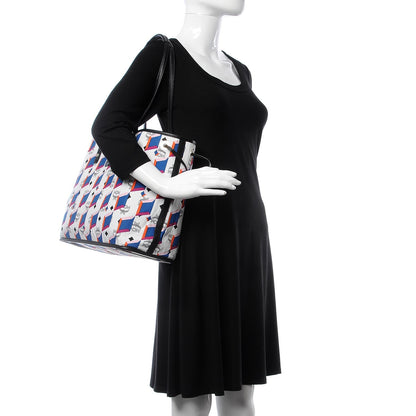 MCM Visetos Medium Project Reversible Shopper Tote White 3 of 16