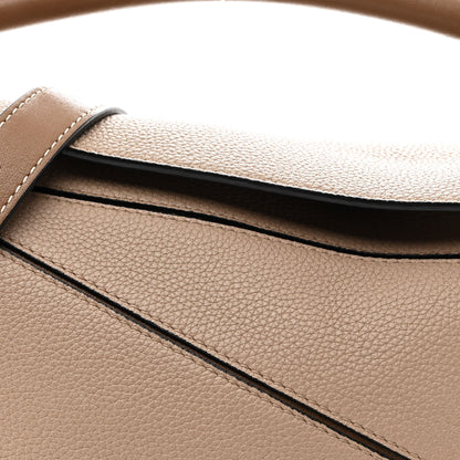 Loewe Grained Calfskin Small Puzzle Bag Sand Mink 7 of 11